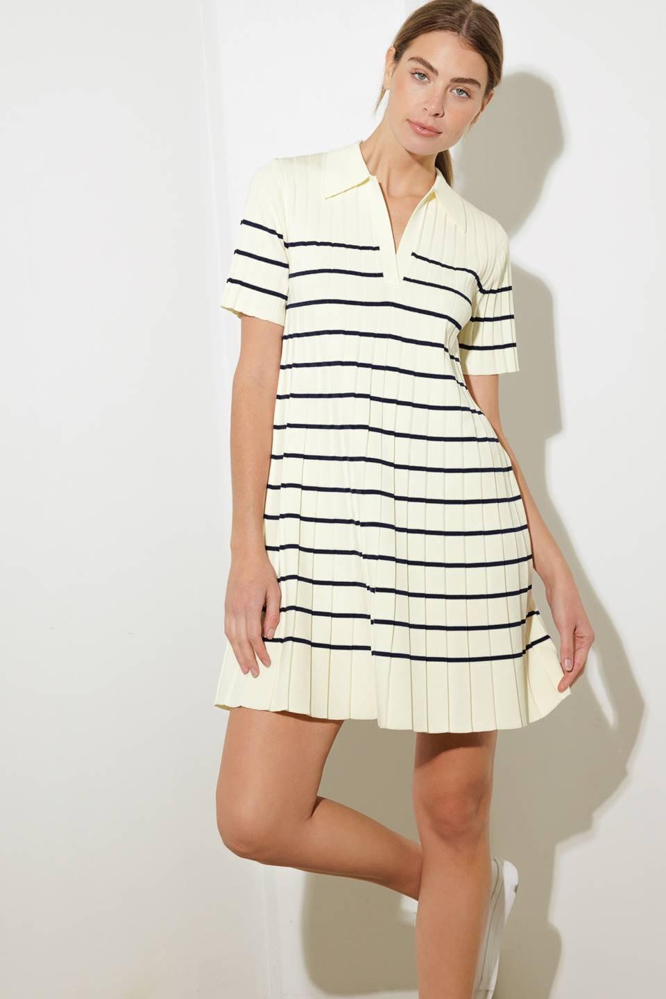 Rustic Dream Sweater Mini Dress in off-white, view 2 — Soul Flow Apparel