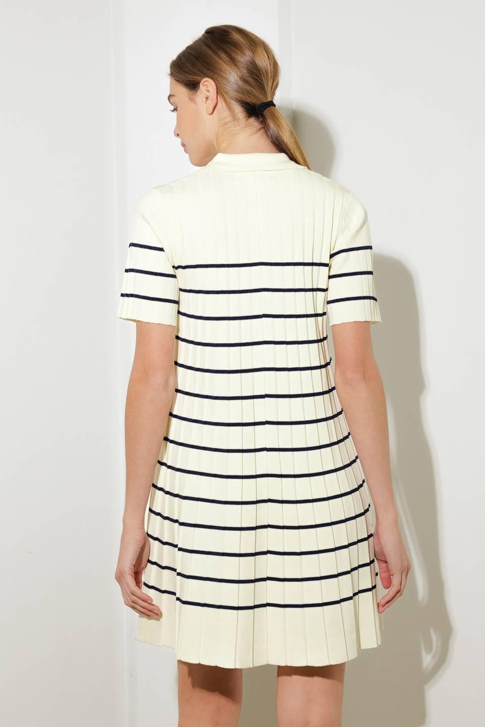 Rustic Dream Sweater Mini Dress in off-white, view 4 — Soul Flow Apparel