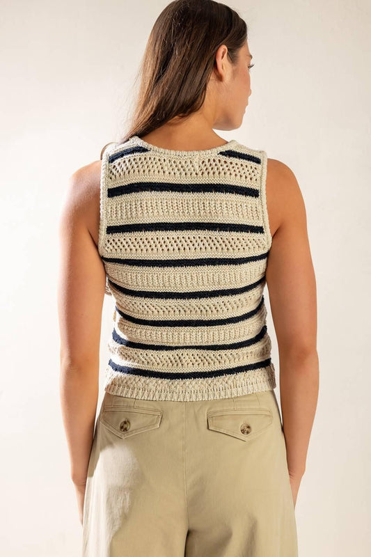 Into the Natural Sweater Knit Vest, view 5 — Soul Flow Apparel