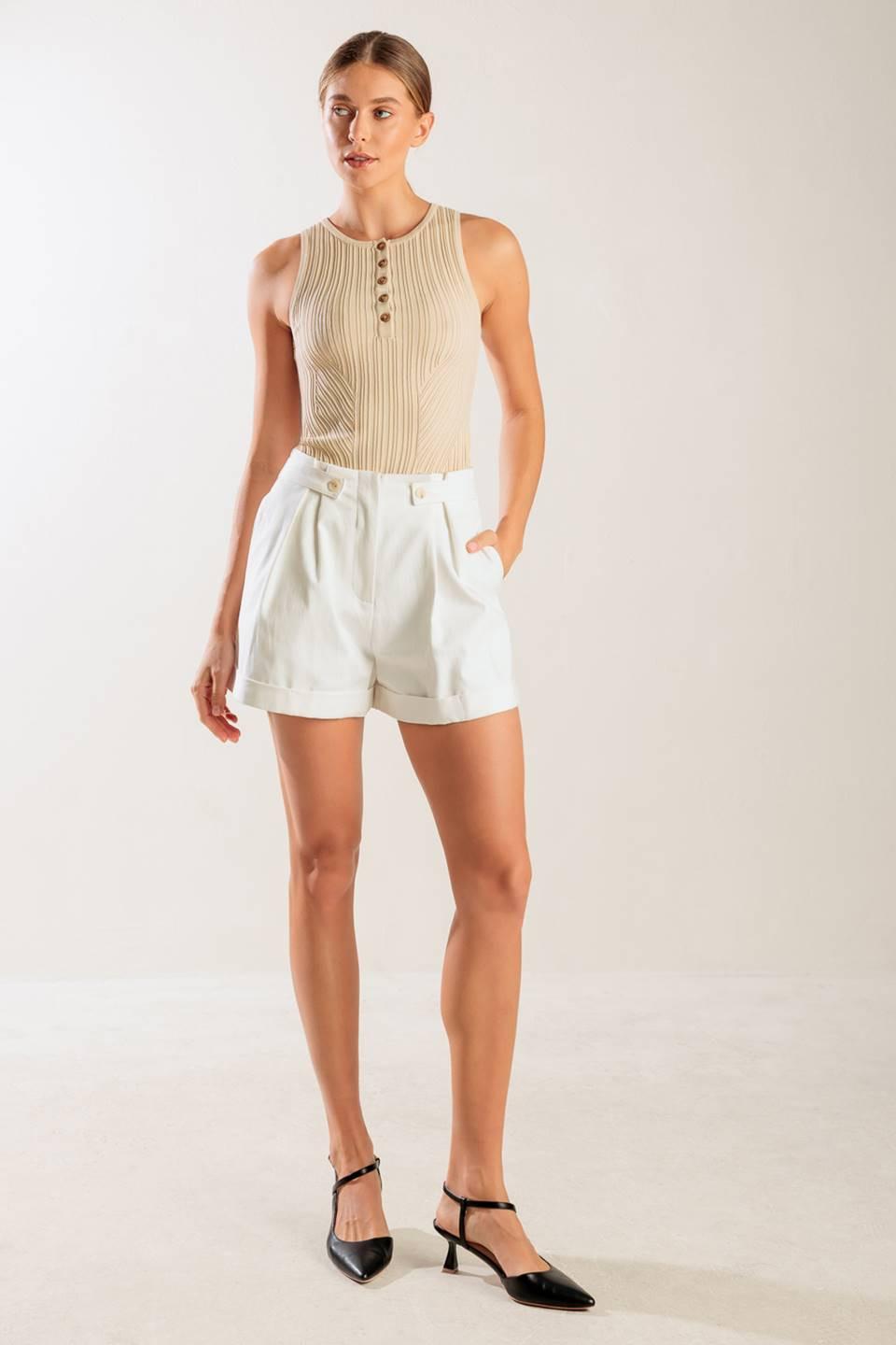 Thinking About You Knit Tank Top in natural, view 6 — Soul Flow Apparel