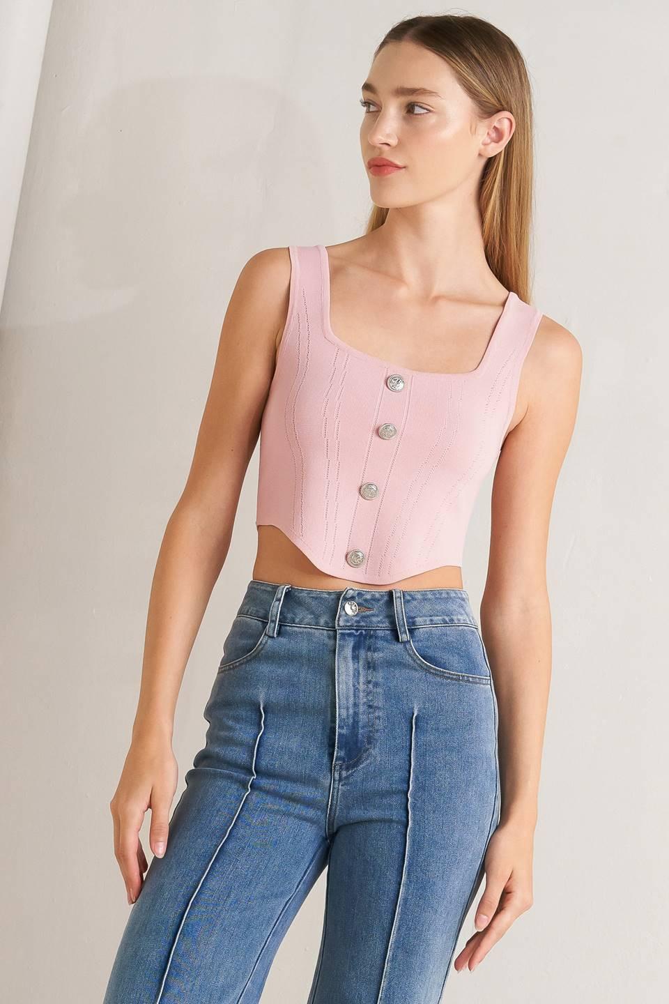 Luxe Basic Sweater Top in light mauve, view 2 — Soul Flow Apparel