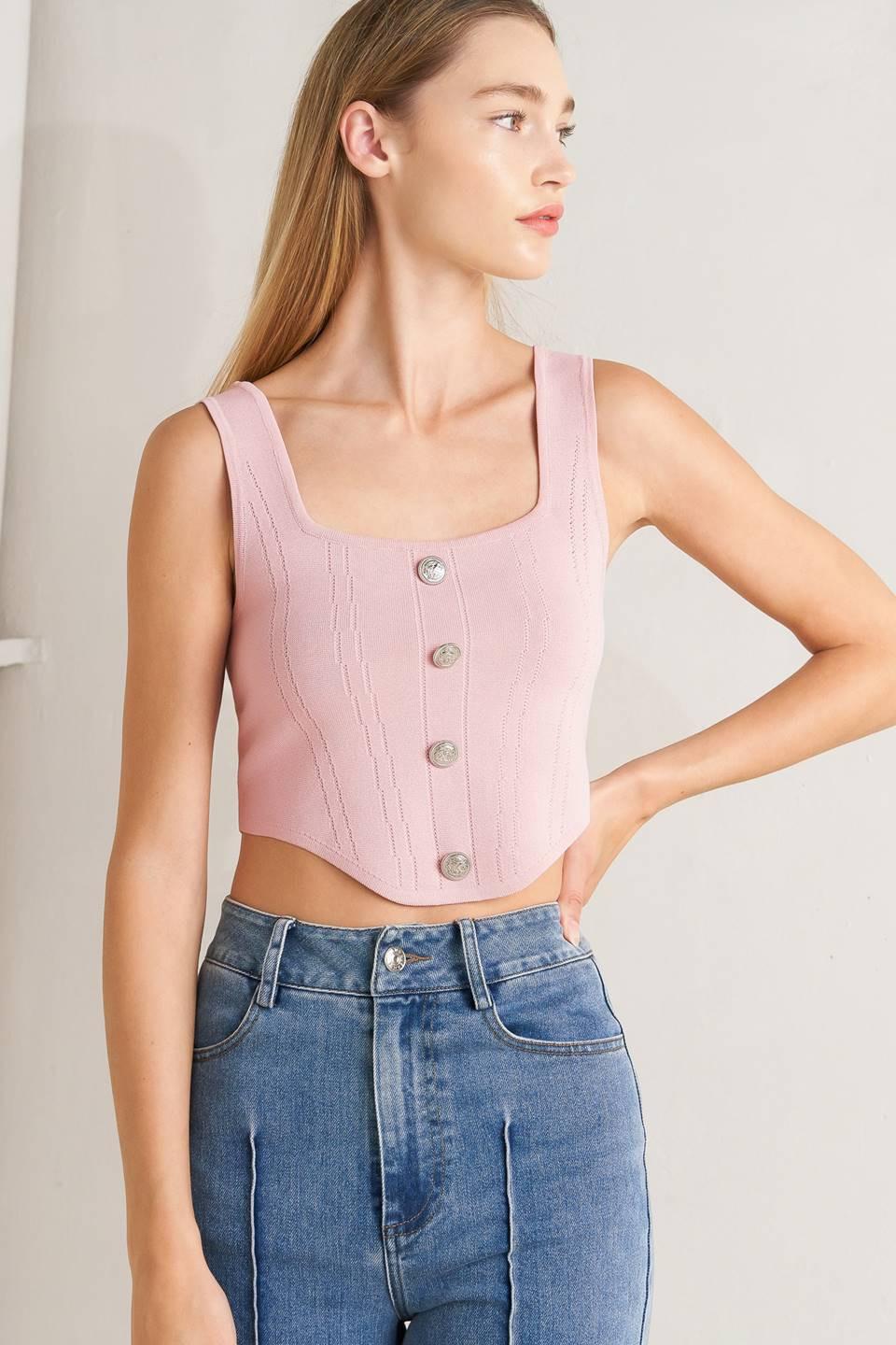 Luxe Basic Sweater Top in light mauve, view 4 — Soul Flow Apparel