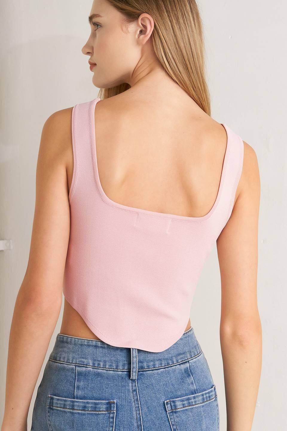 Luxe Basic Sweater Top in light mauve, view 6 — Soul Flow Apparel