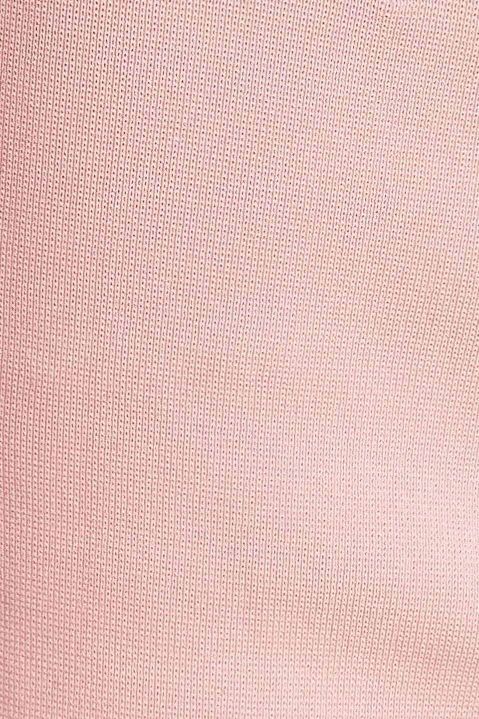Luxe Basic Sweater Top in light mauve, fabric swatch — Soul Flow Apparel