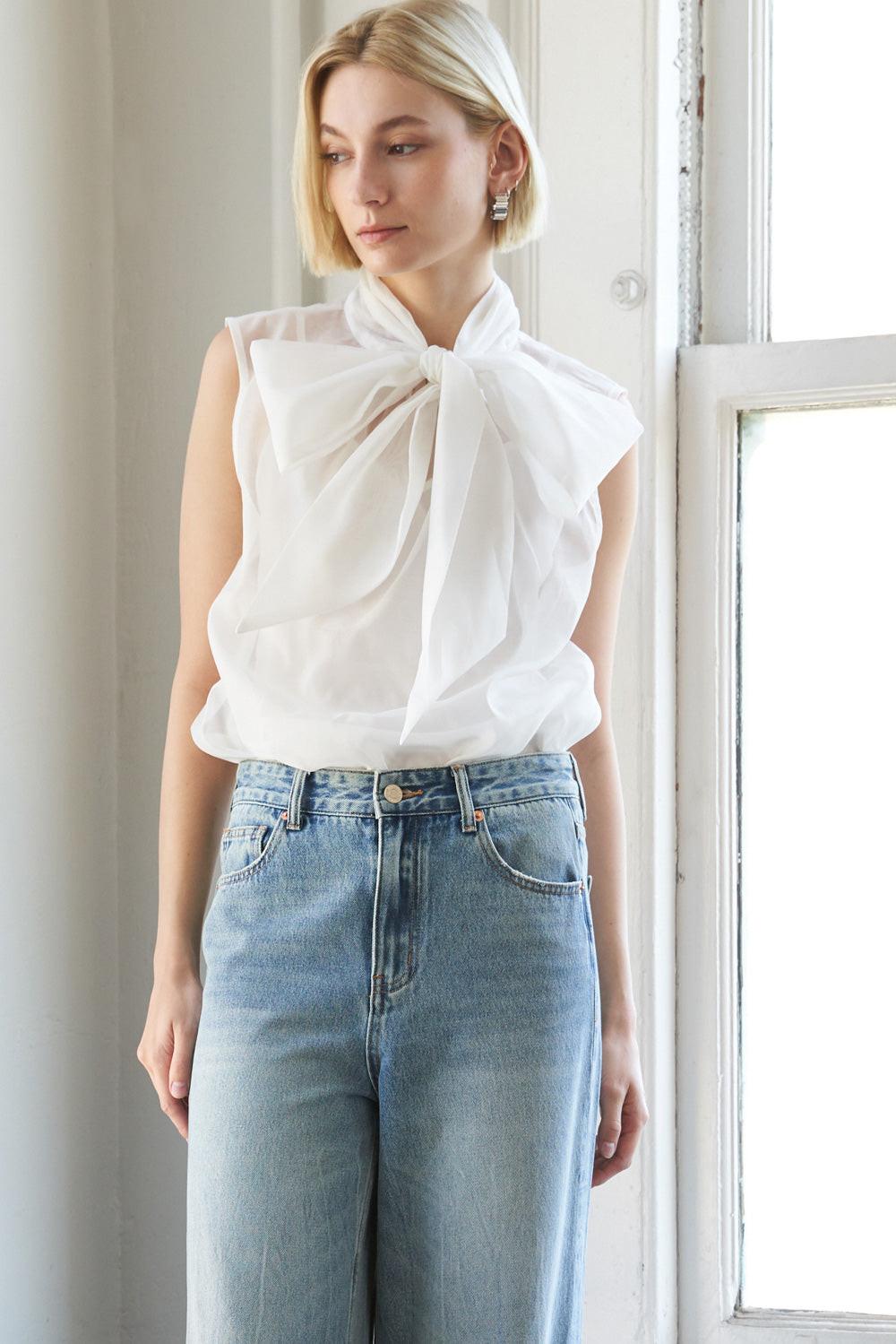 Shine for Us Organza Top in 20white 20 20need 20crop — Soul Flow Apparel