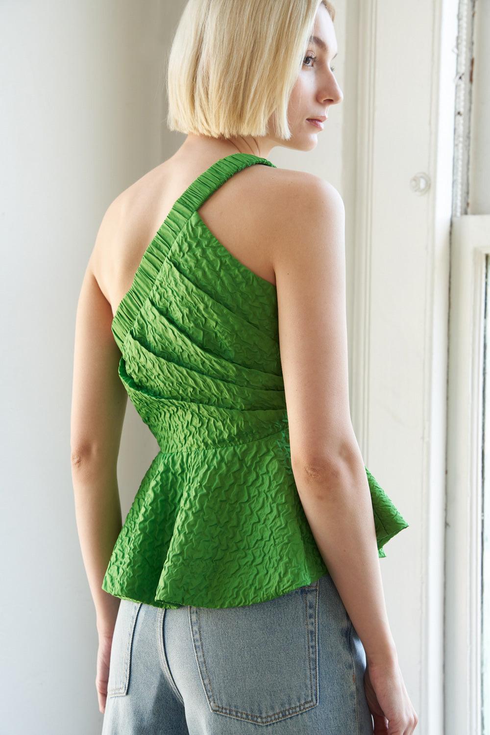 Spoonful of Sass Woven Top in 20green, view 3 — Soul Flow Apparel