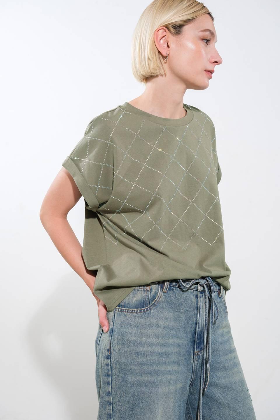 Sunny Essence Knit Top in light olive, view 1 — Soul Flow Apparel