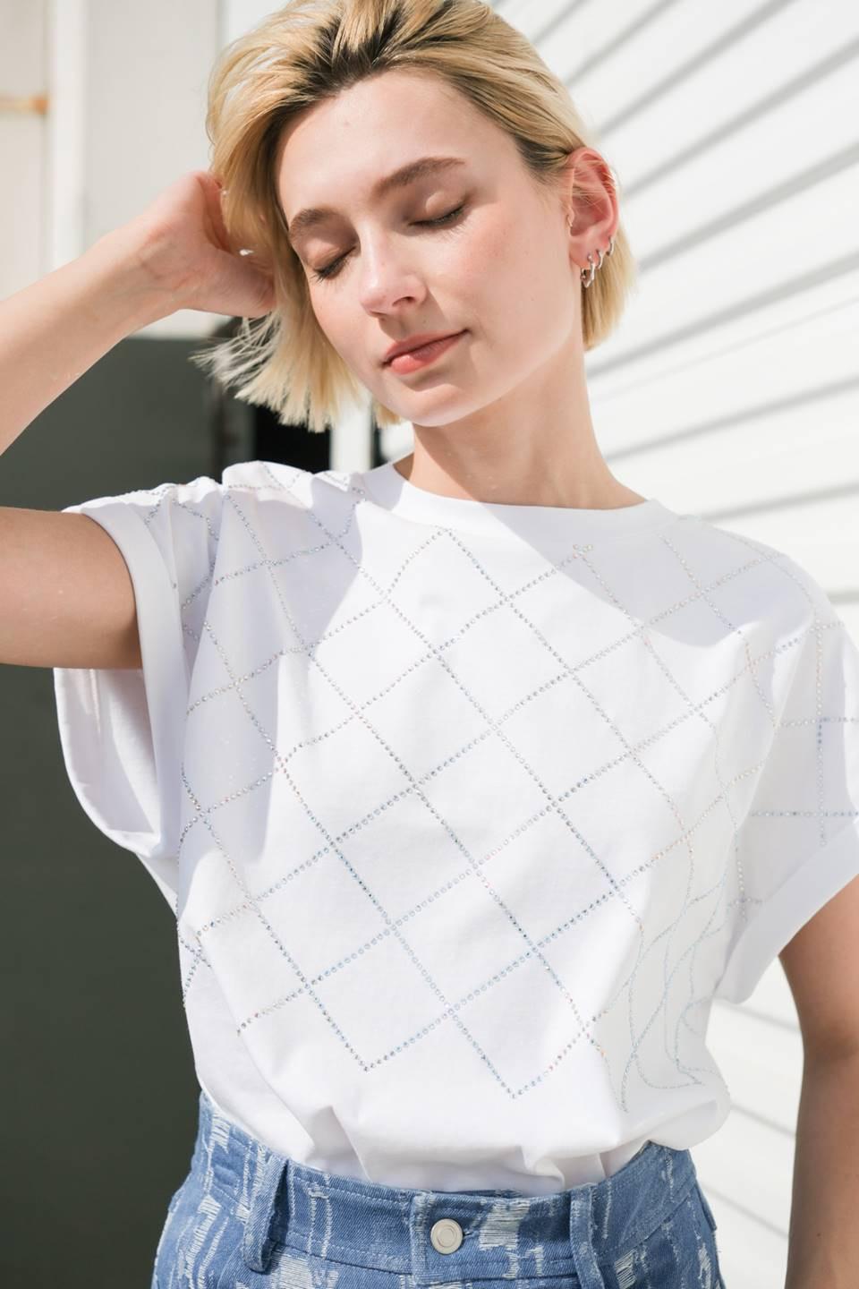 Sunny Essence Knit Top in white, view 6 — Soul Flow Apparel