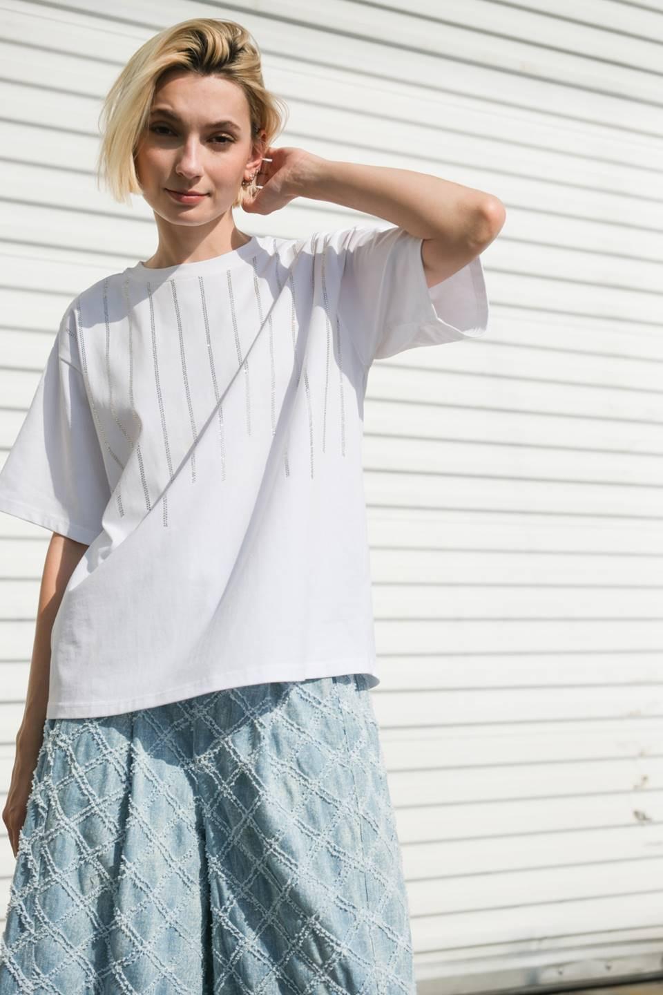 Let It All Go Knit Top in white, view 1 — Soul Flow Apparel