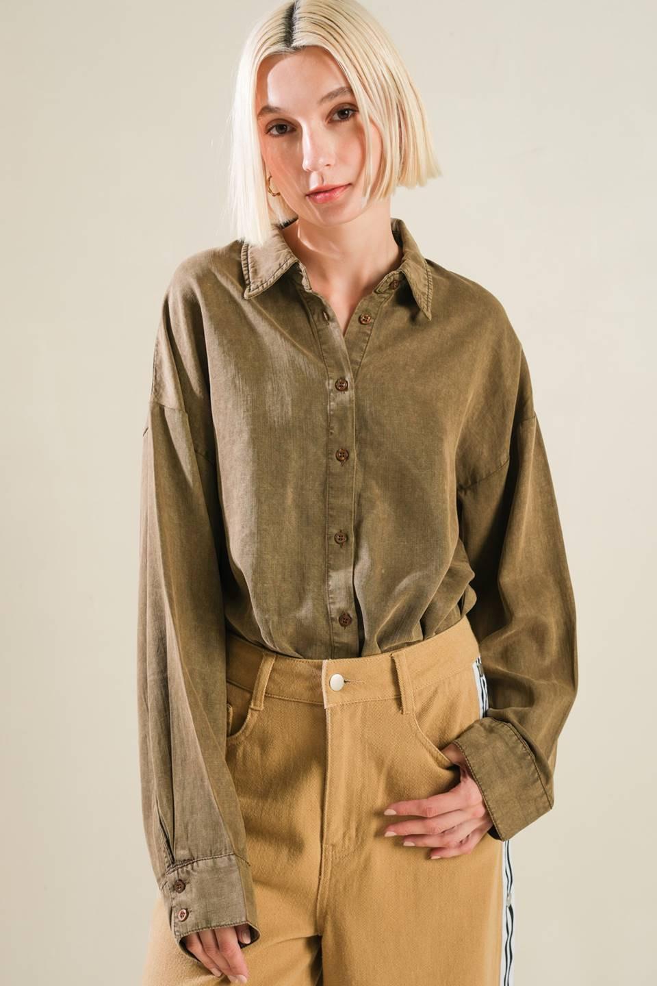 Park Avenue Woven Bodysuit in brown, view 7 — Soul Flow Apparel