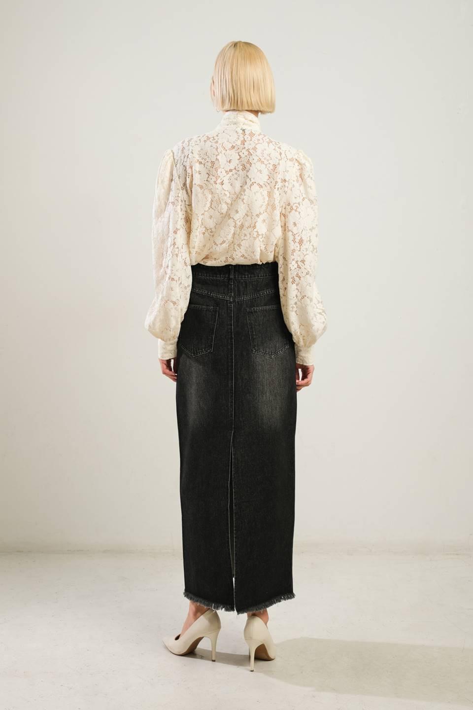 Patriotic Princess Woven Lace Top in cream, view 6 — Soul Flow Apparel
