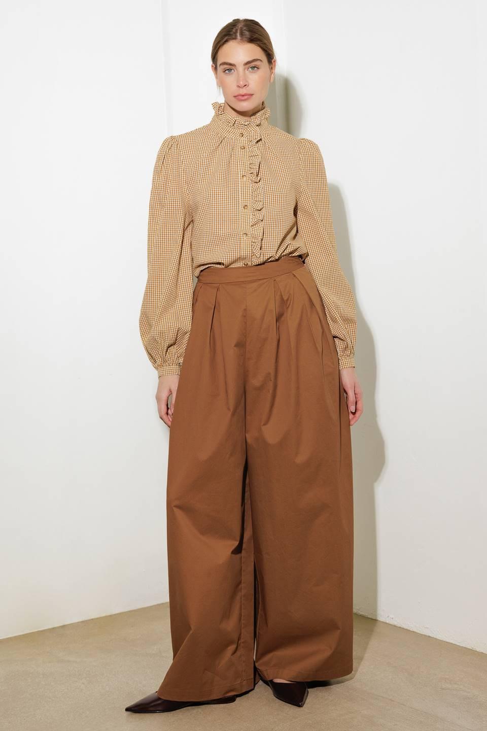 Have Some Grace Woven Top in mustard, view 4 — Soul Flow Apparel