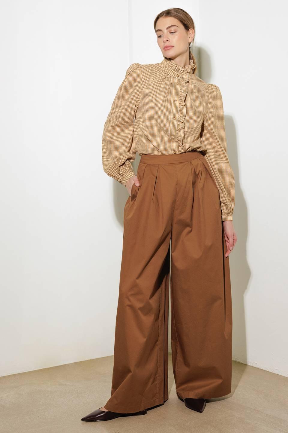 Have Some Grace Woven Top in mustard, view 5 — Soul Flow Apparel
