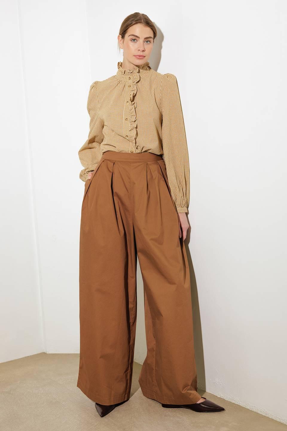 Have Some Grace Woven Top in mustard, view 9 — Soul Flow Apparel