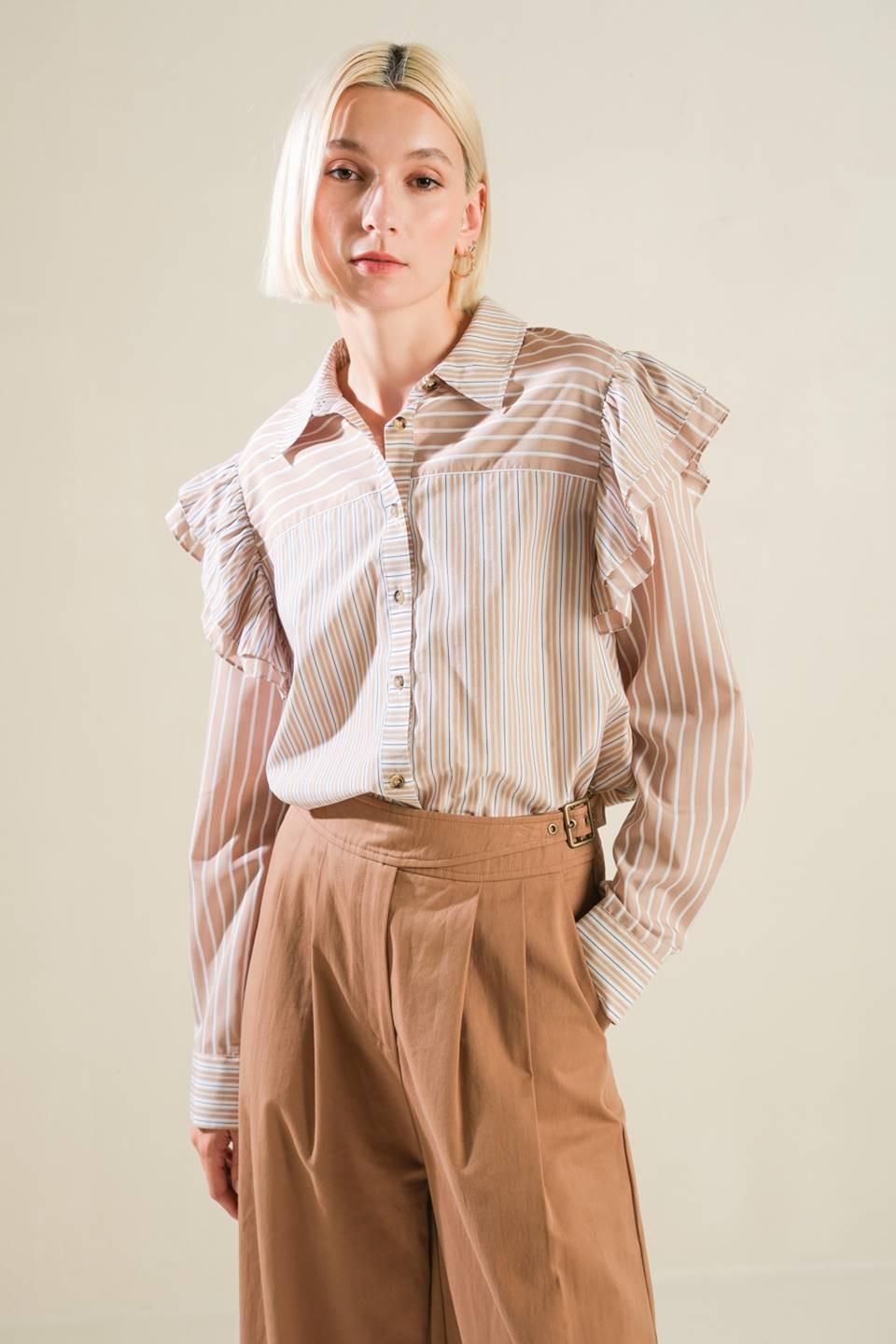 Make It Count Pullover Knit Top in taupe, view 1 — Soul Flow Apparel