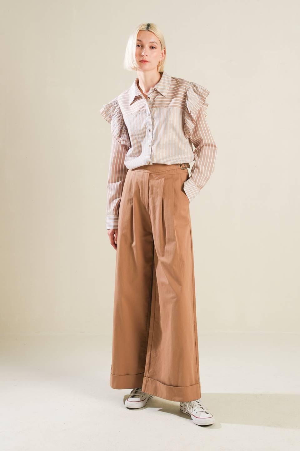 Make It Count Pullover Knit Top in taupe, view 5 — Soul Flow Apparel