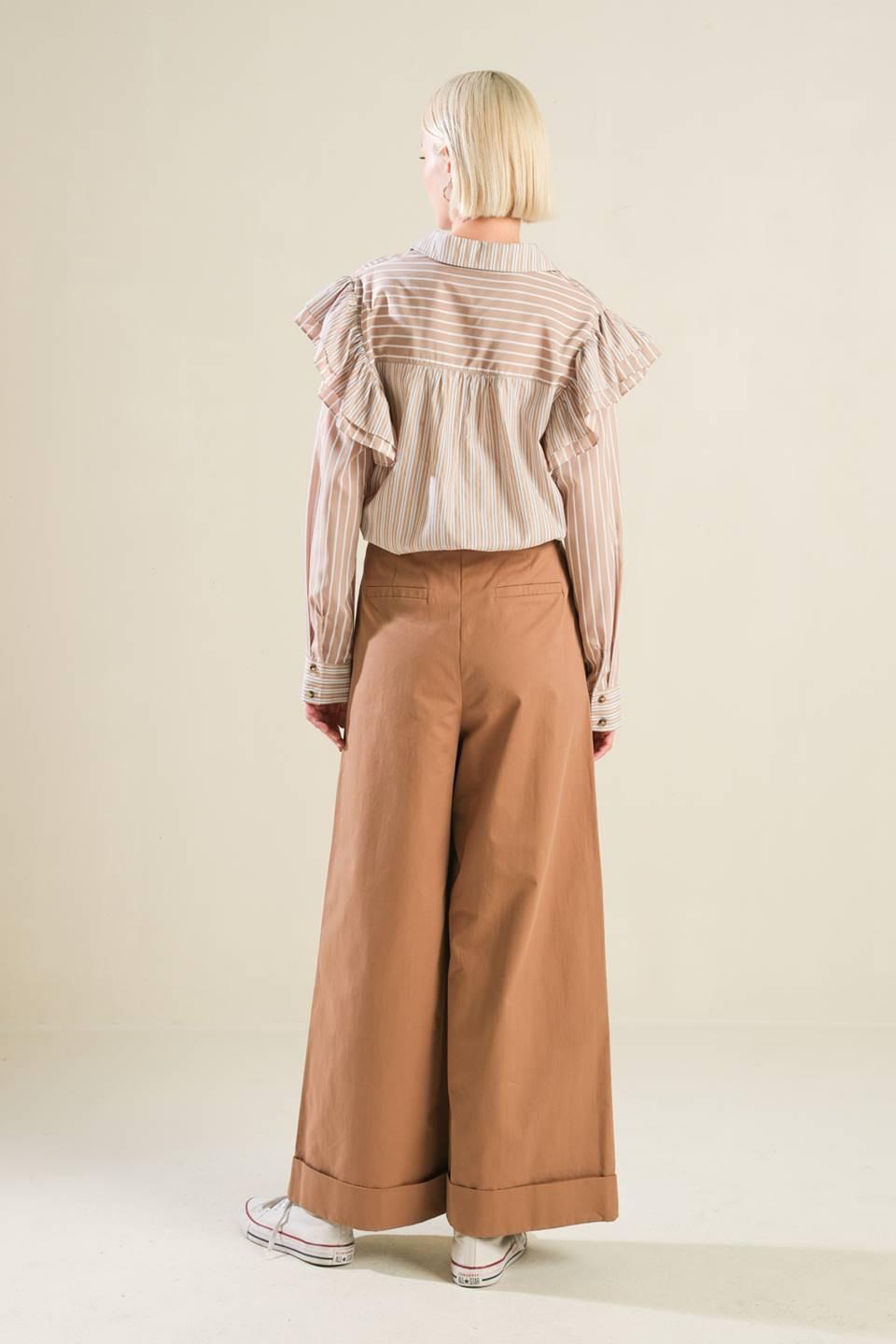 Make It Count Pullover Knit Top in taupe, view 6 — Soul Flow Apparel