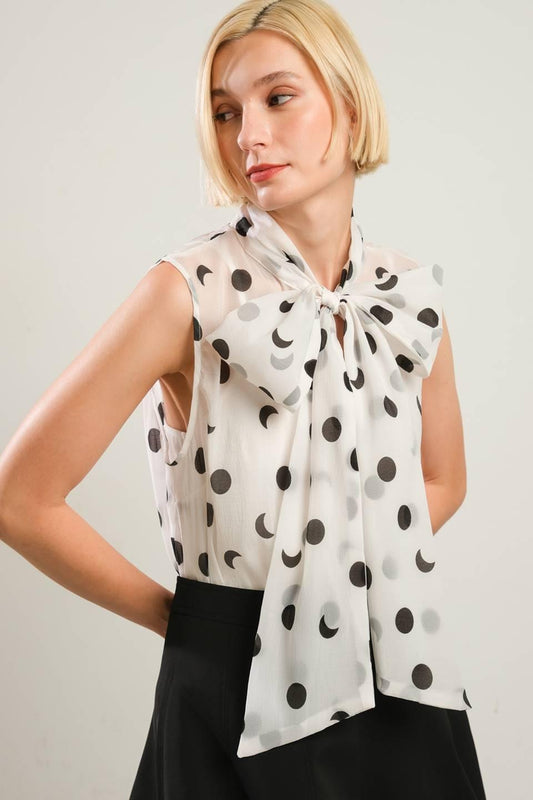 This Isn't Goodbye Woven Top in white, view 4 — Soul Flow Apparel