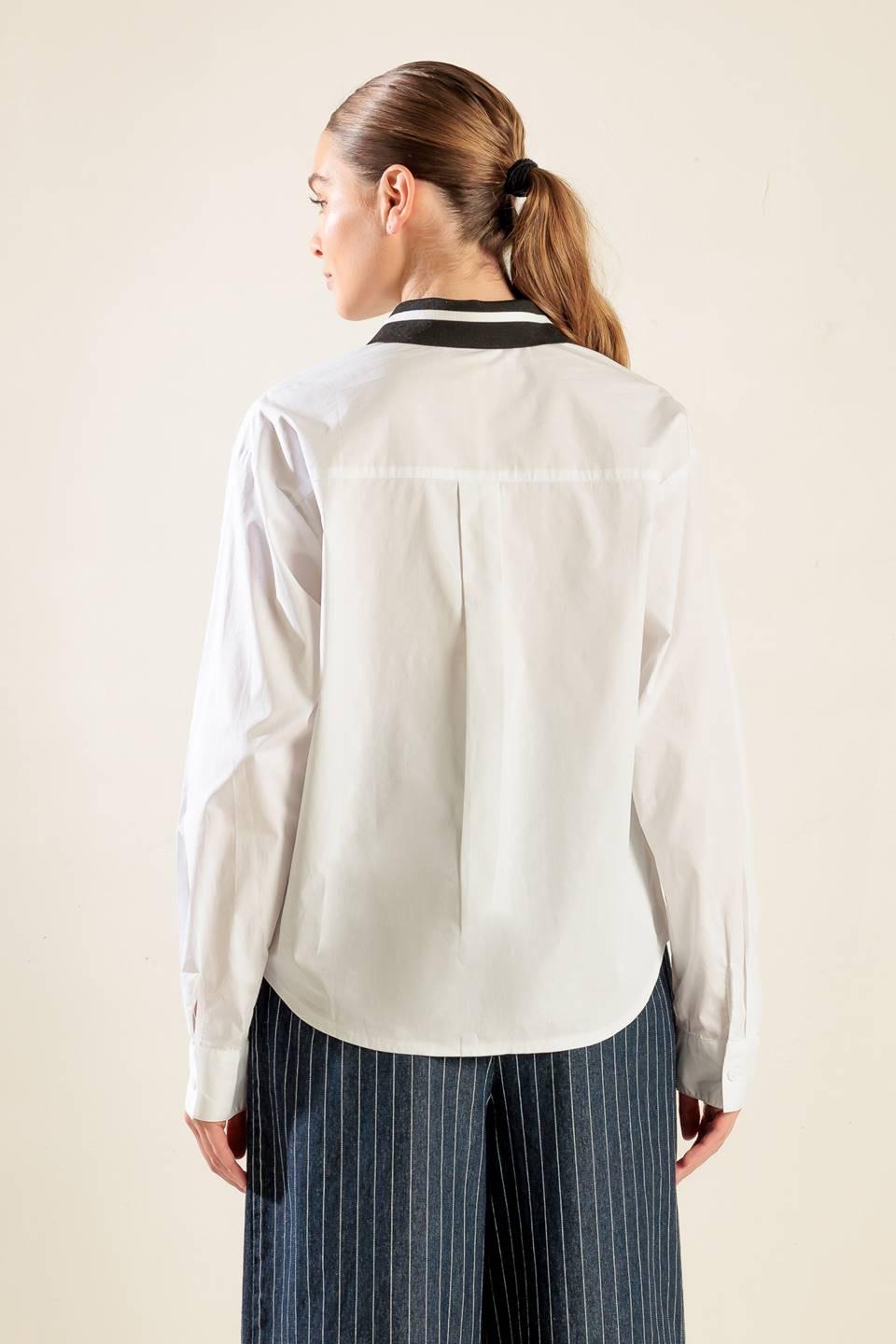 Cause a Commotion Woven Top in white, view 3 — Soul Flow Apparel