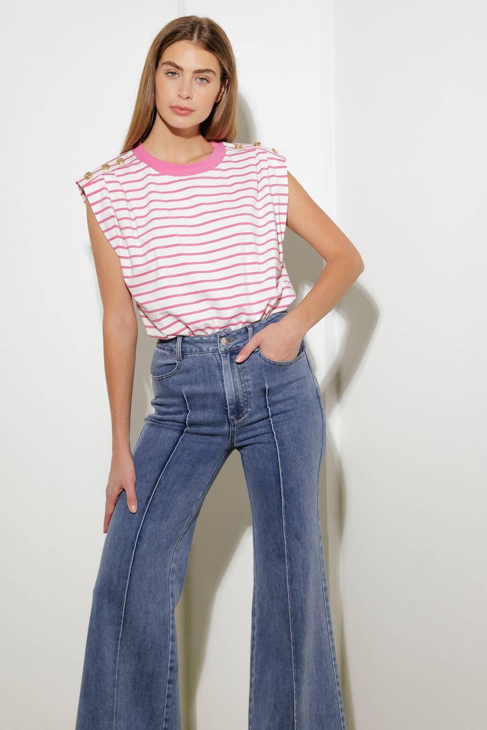 Feeling Special Pink Knit Top in white, view 5 — Soul Flow Apparel
