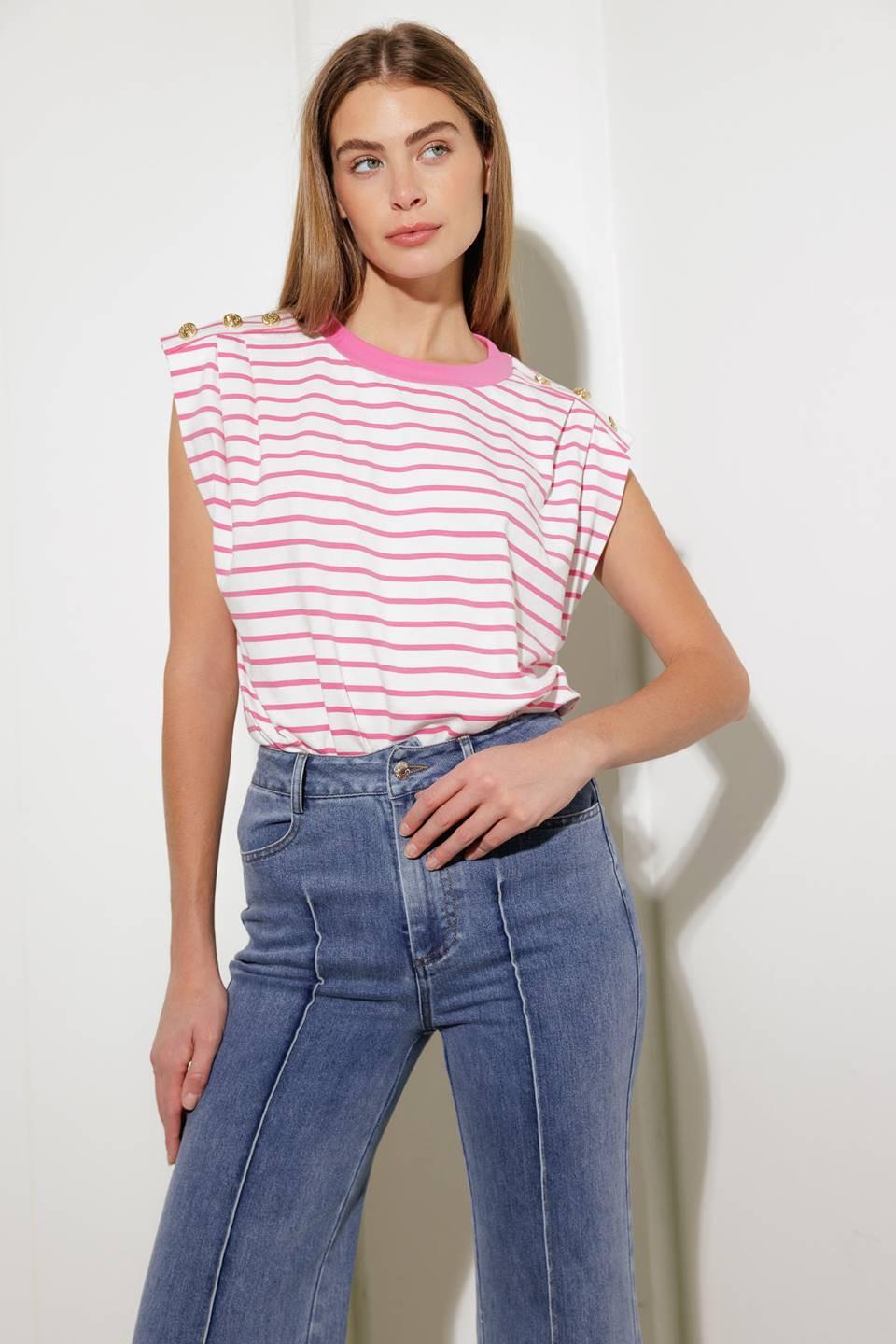 Feeling Special Pink Knit Top in white, view 7 — Soul Flow Apparel