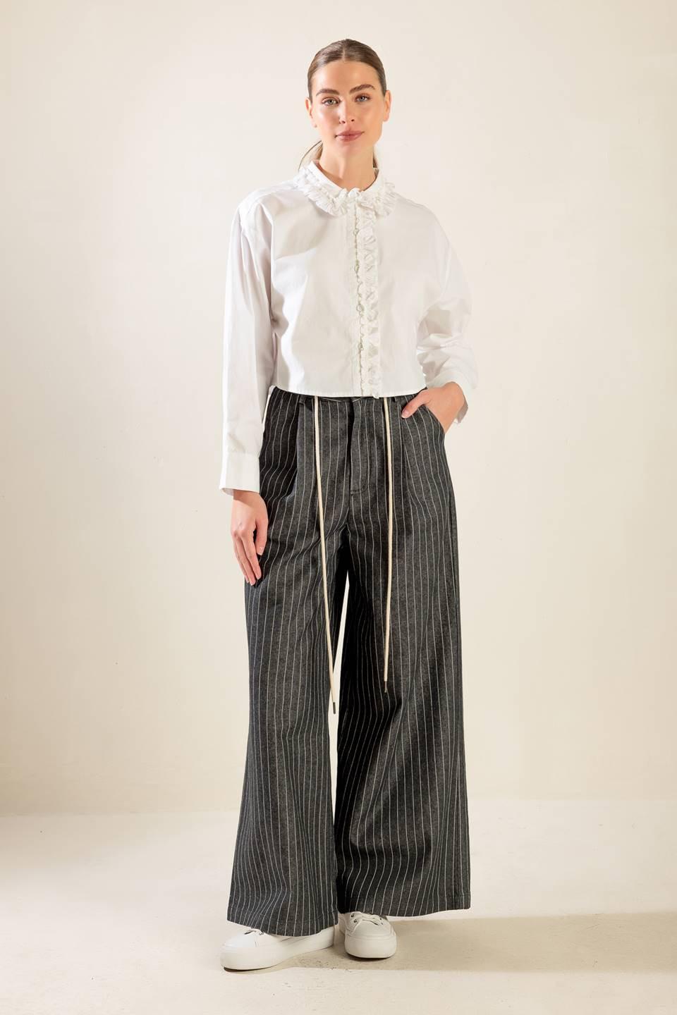 These Moments Woven Top in white, view 3 — Soul Flow Apparel