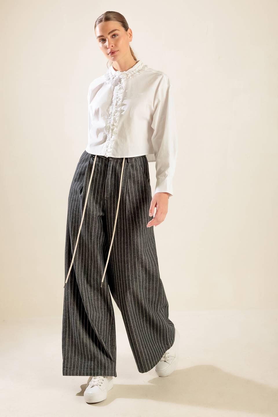 These Moments Woven Top in white, view 4 — Soul Flow Apparel