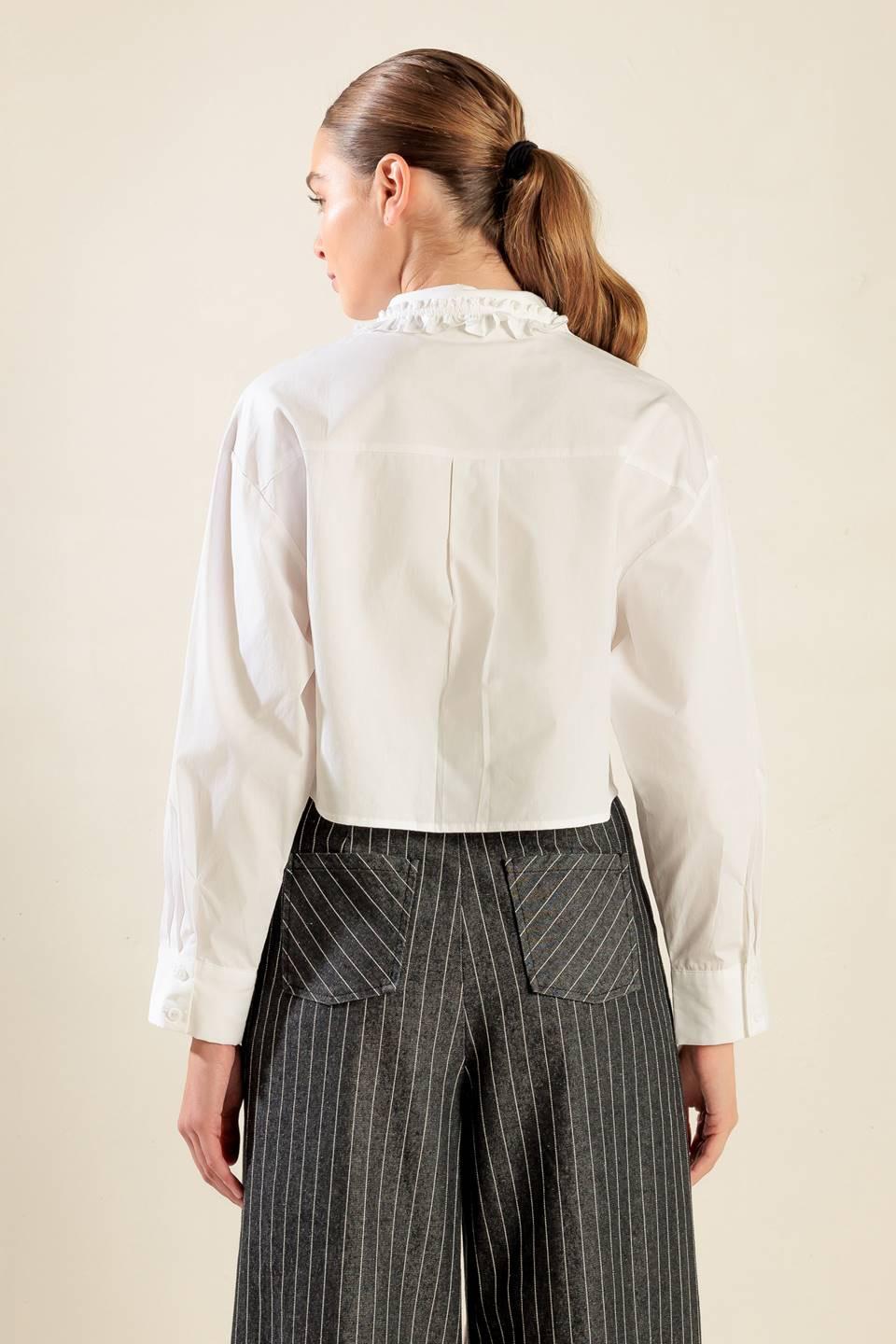 These Moments Woven Top in white, view 7 — Soul Flow Apparel
