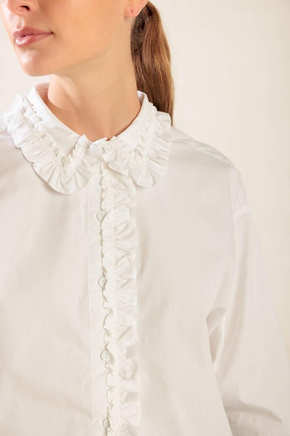 These Moments Woven Top in white, view 8 — Soul Flow Apparel