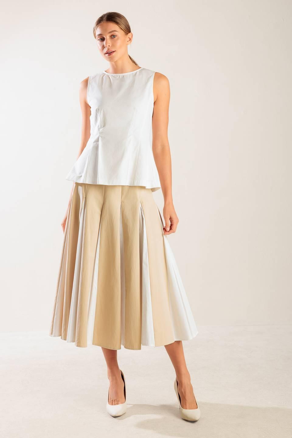First Date White Woven Top, view 1 — Soul Flow Apparel