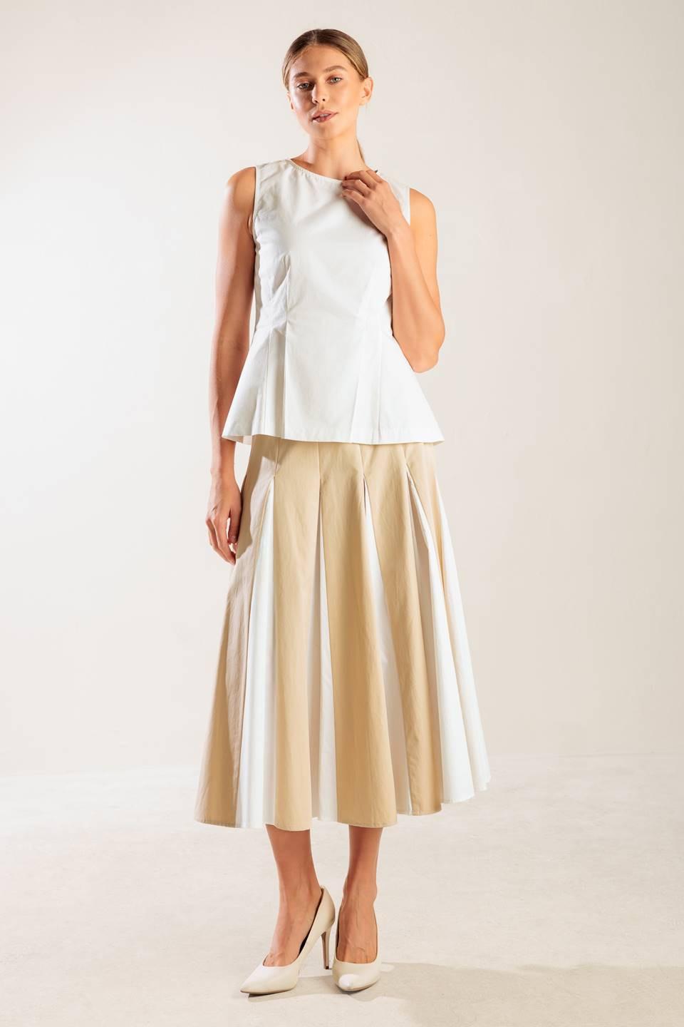 First Date White Woven Top, view 3 — Soul Flow Apparel