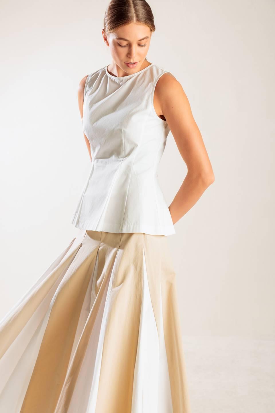 First Date White Woven Top, view 4 — Soul Flow Apparel