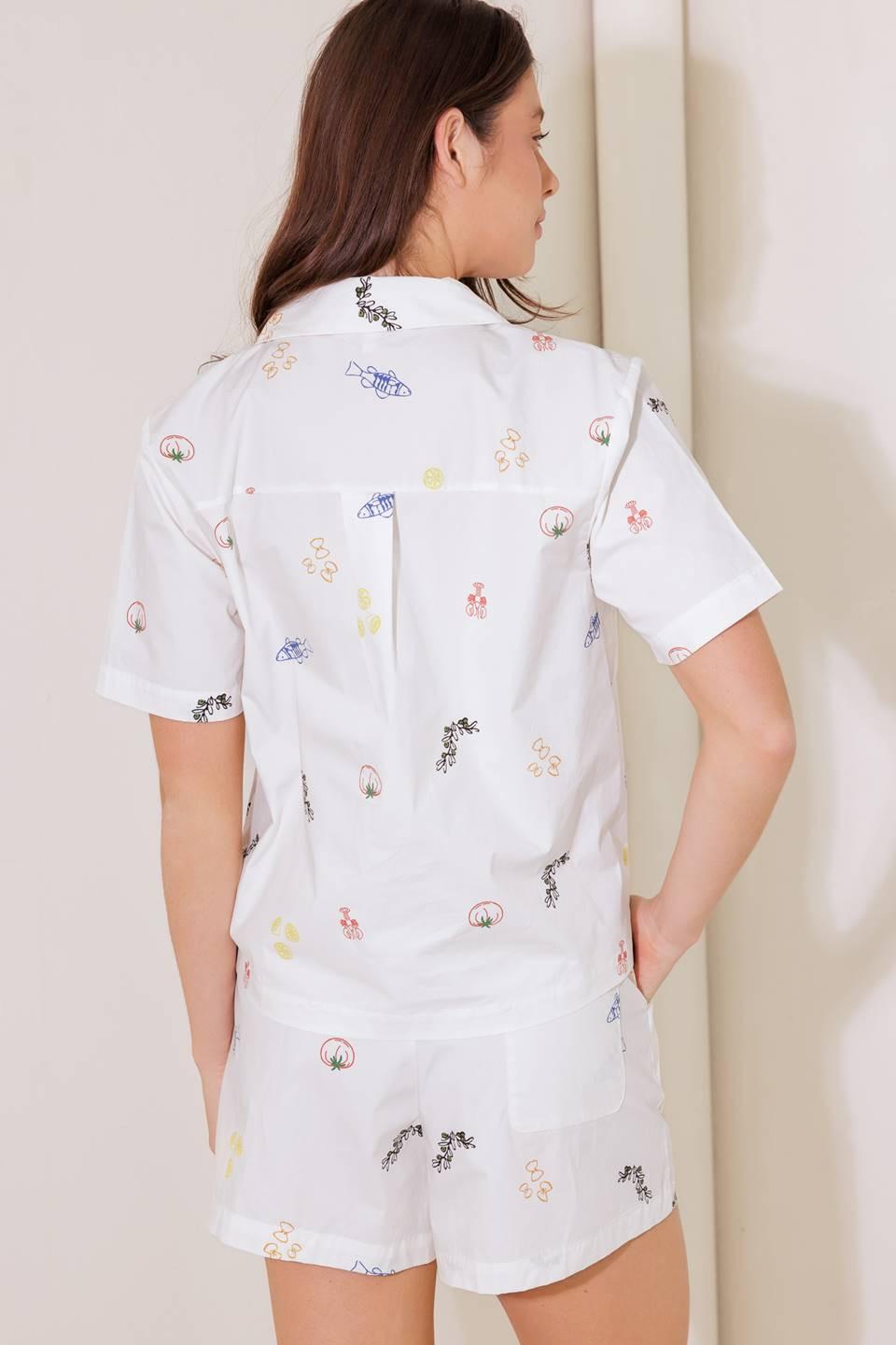 After Hours White Woven Top, view 6 — Soul Flow Apparel