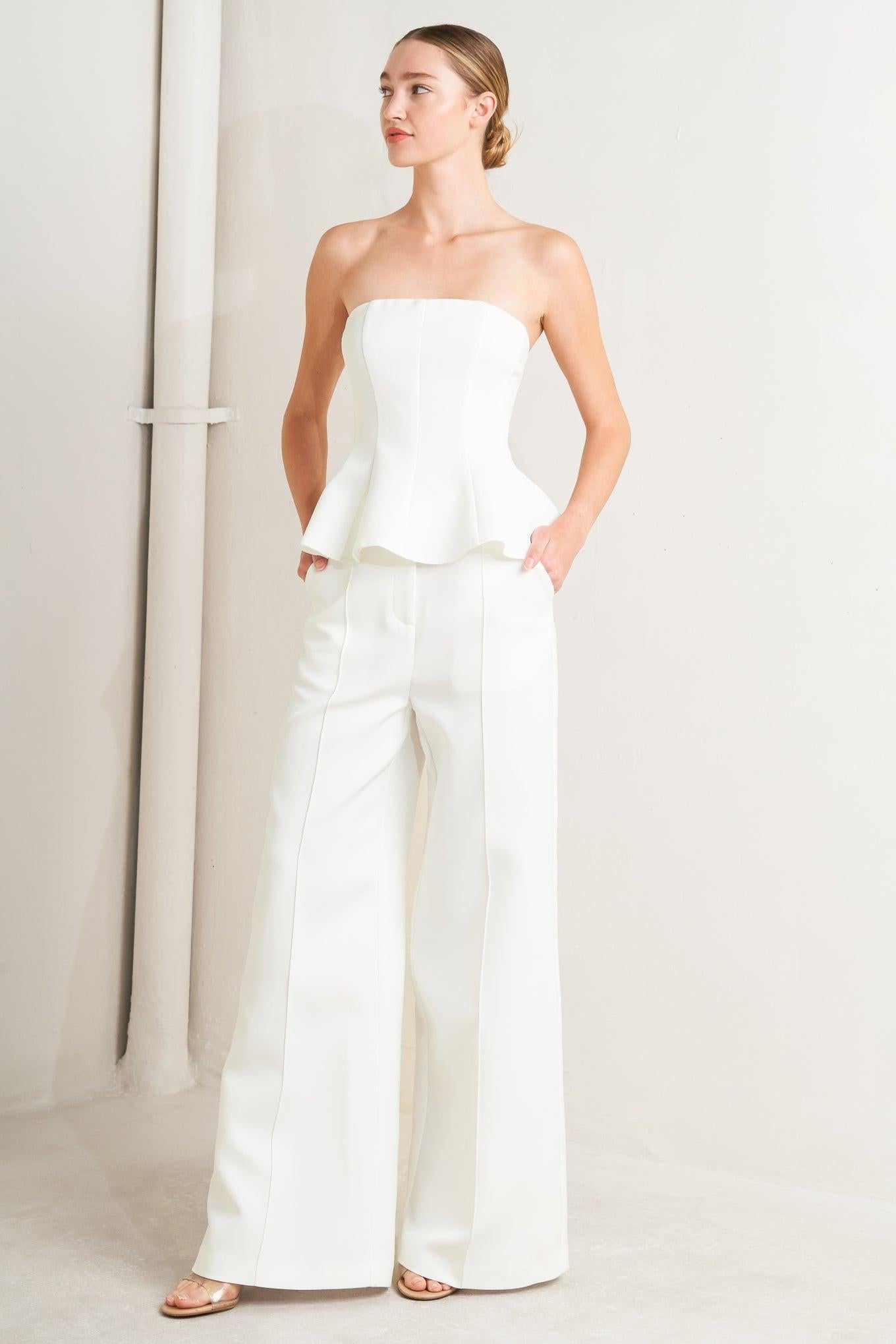 Sunshine Dream Woven Top in white, view 5 — Soul Flow Apparel