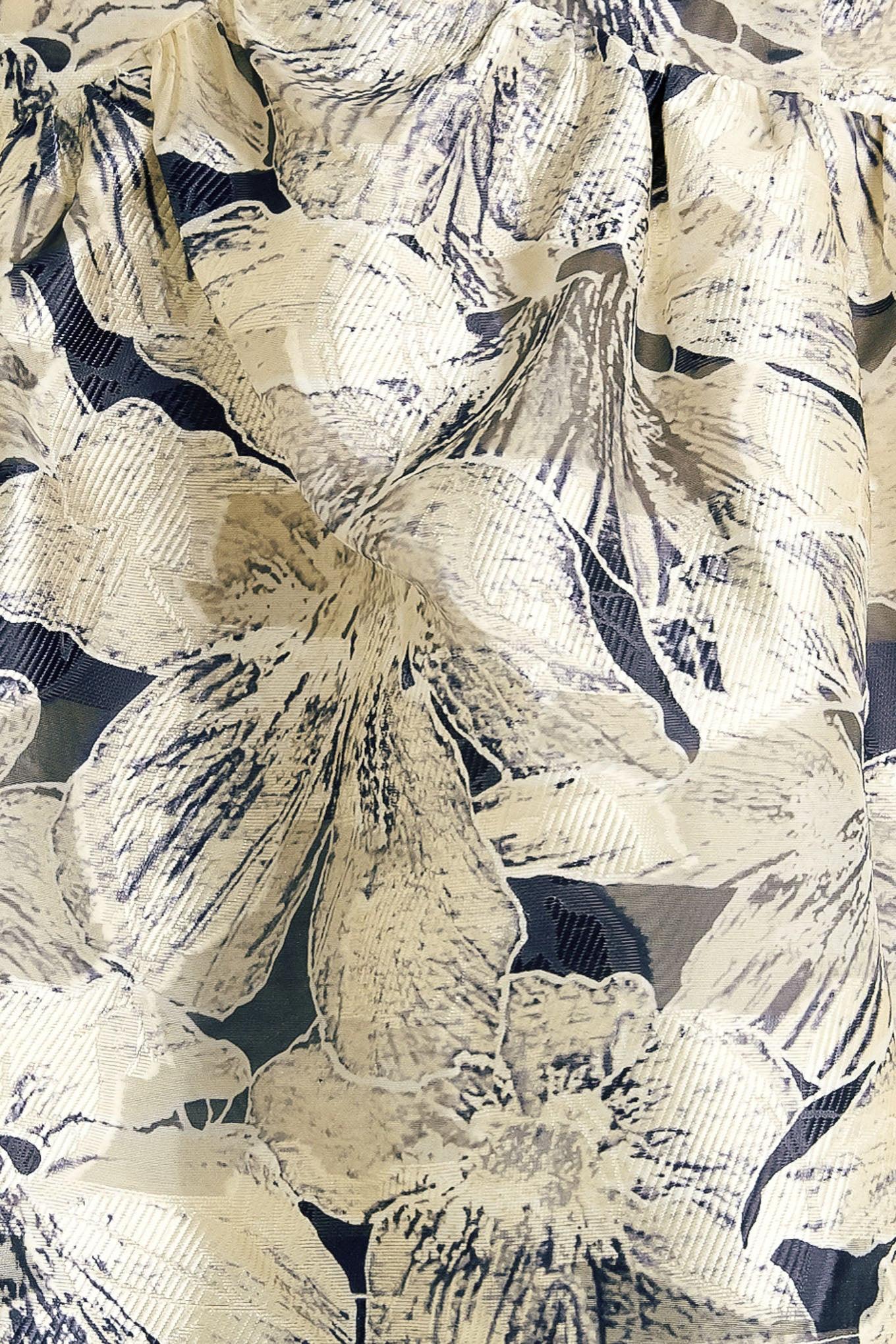 Vacation Edit Woven Top in ivory multi, fabric swatch — Soul Flow Apparel