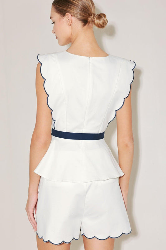 Resort Ready Woven Top in white, view 7 — Soul Flow Apparel