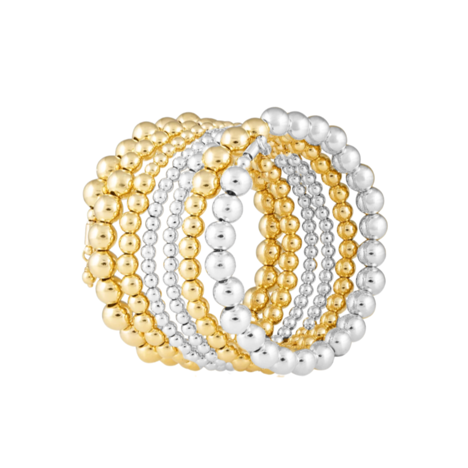 Allison Beaded Wrap Bracelet - 6 Row, view 13 — Soul Flow Apparel