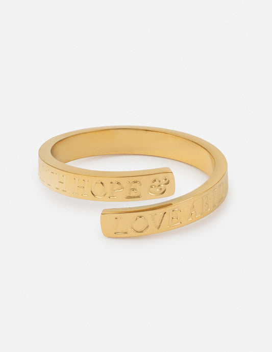 Faith Hope Love Ring – Christian Ring
