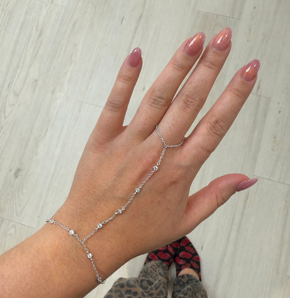 Floating Diamond Hand Chain Bracelet — Soul Flow Apparel