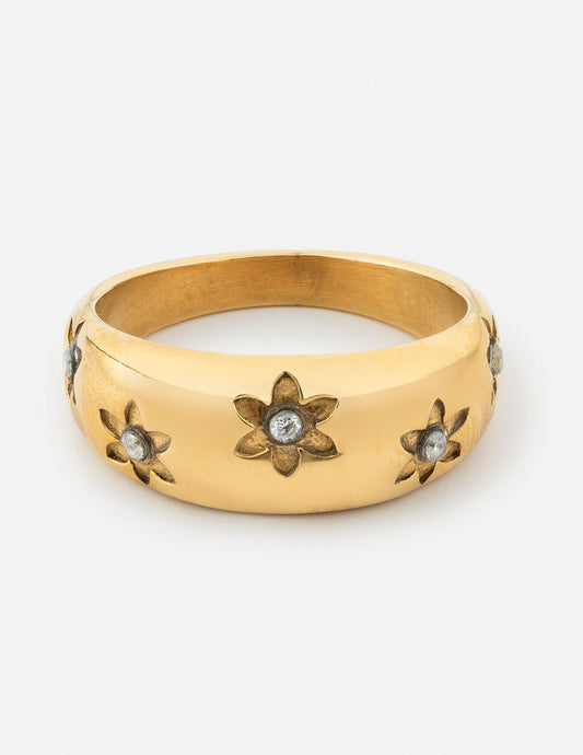 Floral Dome Ring – Christian Ring