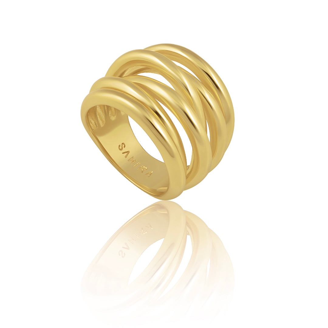 Lennon Multi Layered Gold Ring — Soul Flow Apparel