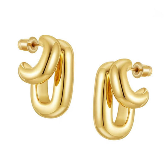 Hugo Double Hoop Earring — Soul Flow Apparel