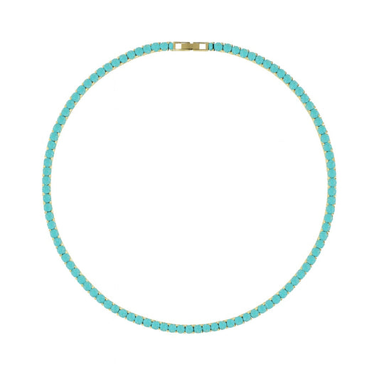 Karla Tennis Necklace - Turquoise — Soul Flow Apparel