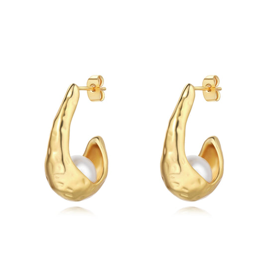 Alani Pearl Hoop — Soul Flow Apparel