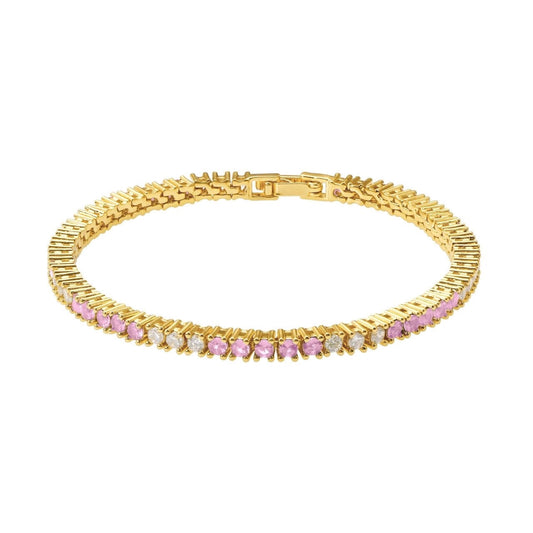 Josephine Light Pink Tennis Bracelet — Soul Flow Apparel