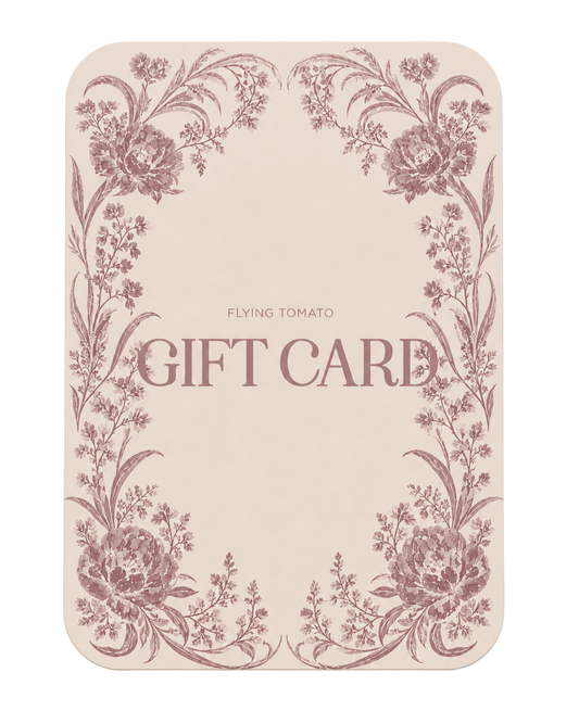 Flying Tomato E Gift Card with Email Delivery and Personal Message in cream — Soul Flow Apparel