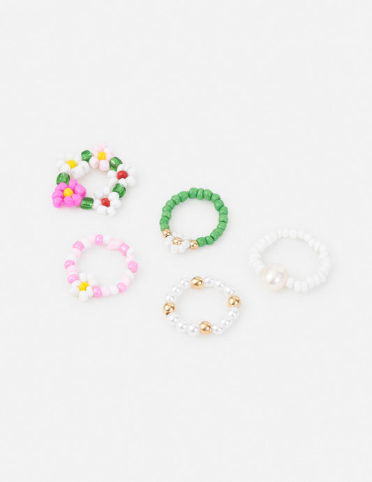 Garden Beaded Ring Set – Christian Ring