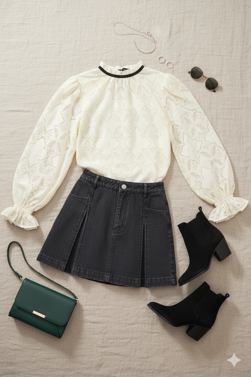 Precious Look Ivory Woven Lace Top in generated i9slwsi9slwsi9sl — Soul Flow Apparel