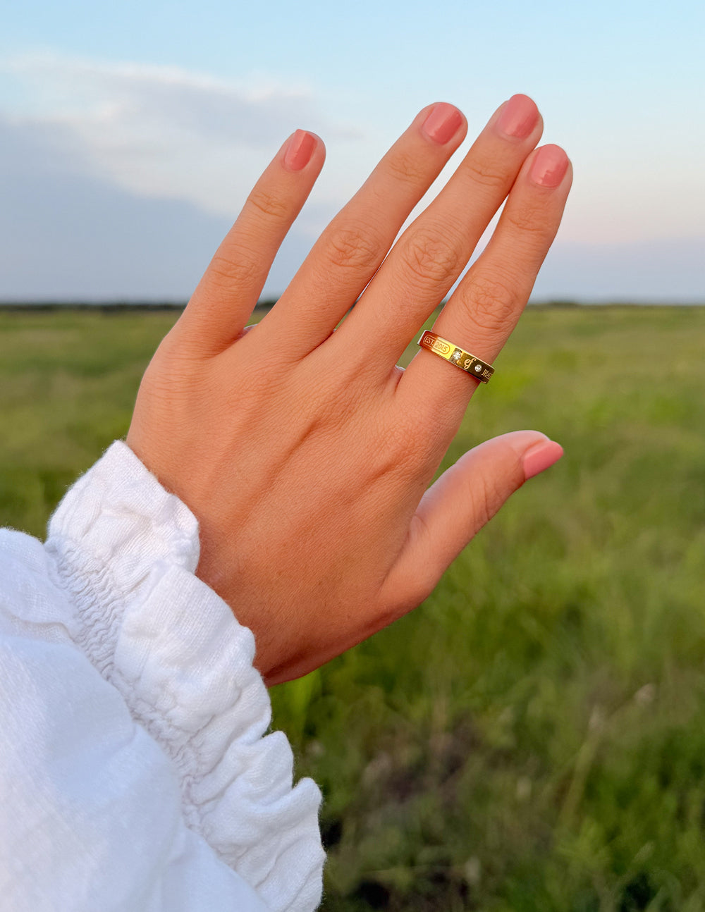 Gemstone Logo Ring – Christian Ring