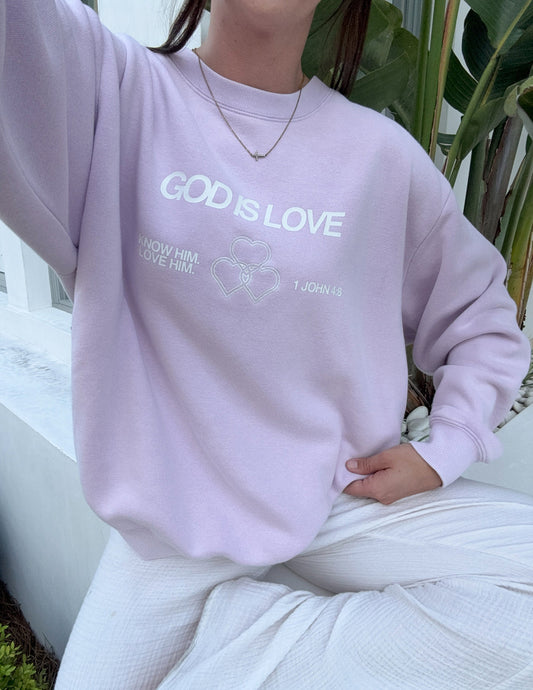 God Is Love Unisex Crewneck – Christian Crewneck